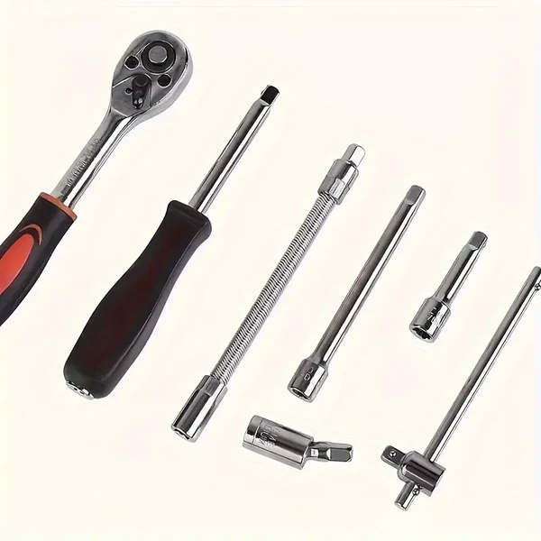 ЁЯЫая╕П 2082 Adjustable Long Handle Ratchet Wrench Set тАУ 46-Piece