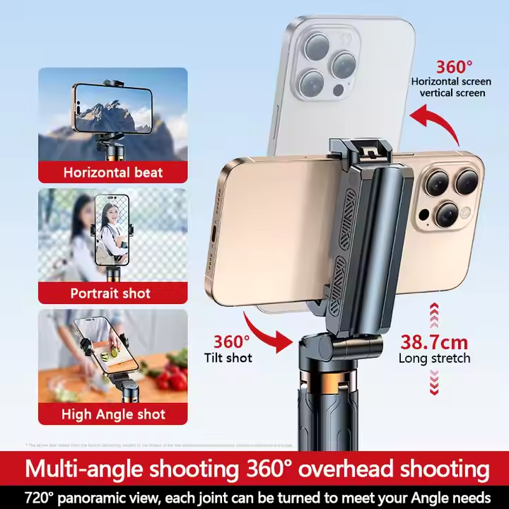3-in-1 Bluetooth Selfie Stick & Tripod – Snap, Stream, Create Anywhere!