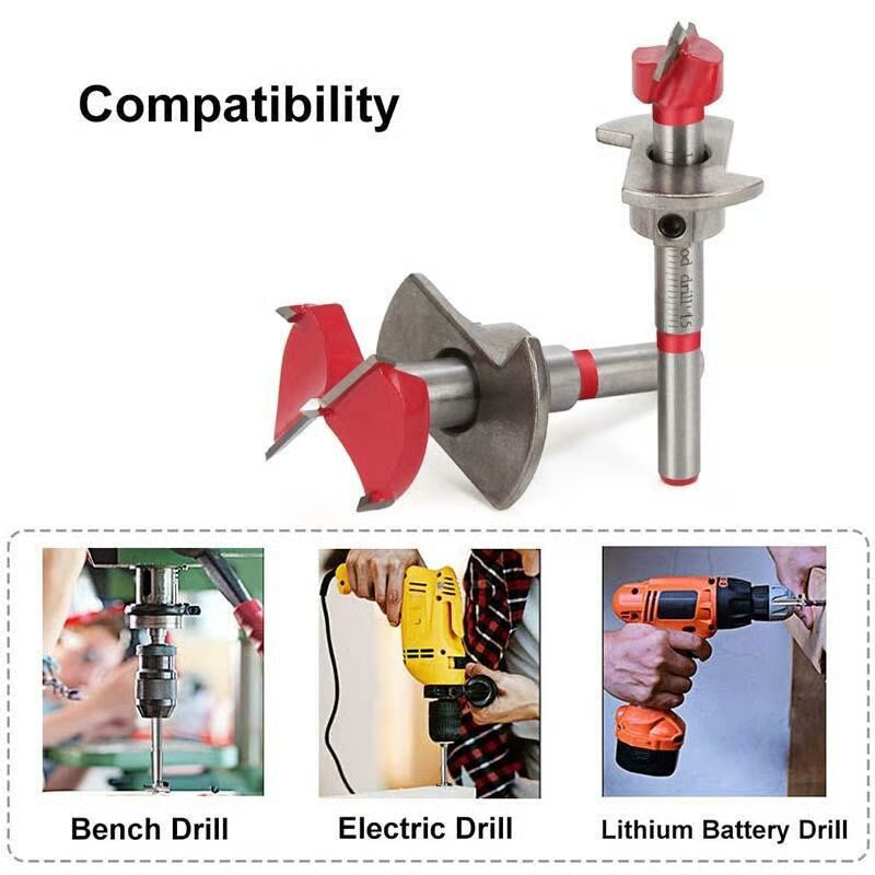 🔥Positioning Woodworking Drill Bit Set(5PCS Excluding machines)