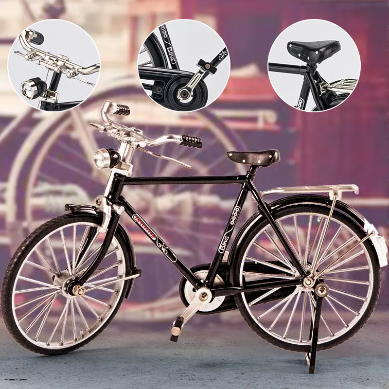🚴♂️✨ Retro Alloy Mini Bike Model – DIY Fun, Classic Style, Timeless Collectible