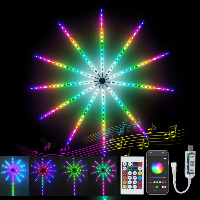 Bluetooth Smart Fireworks Led Light(स्ट्यान्ड बिना)