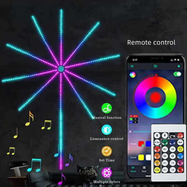Bluetooth Smart Fireworks Led Light(स्ट्यान्ड बिना)