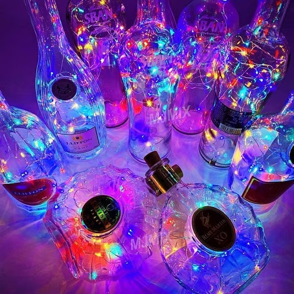 BOTTLE LIGHTS ( Battery Included - Replaceable )(10PCS)