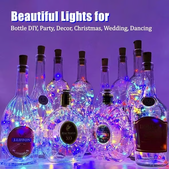 BOTTLE LIGHTS ( Battery Included - Replaceable )(10PCS)