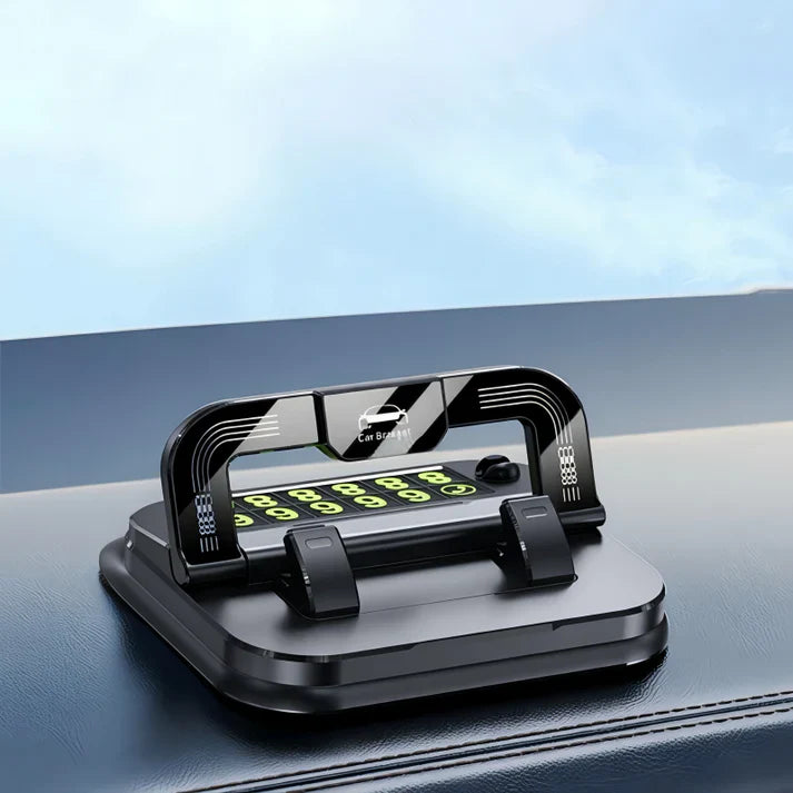 Car Dashboard Phone Holder with Parking Number