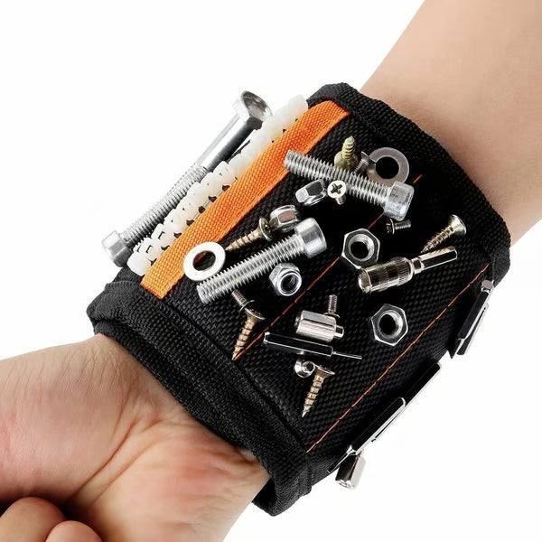 🔥Hot Sale⚡ Magnetic Wrist Tool Holder | Free Up Your Hands & Cut Project Time --Magnetic Wristband for Holding Screws,