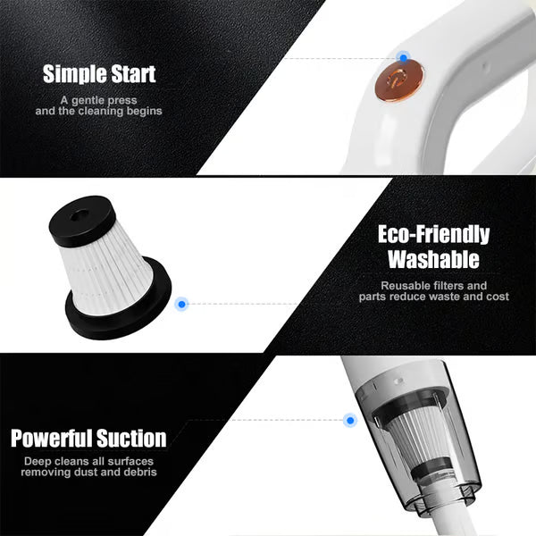 Powerful cordless 2-in-1 vacuum cleaner