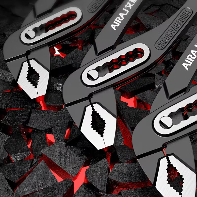 🛠️ Adjustable Pipe Grip Wrench – Strong Bite, No Slipping!