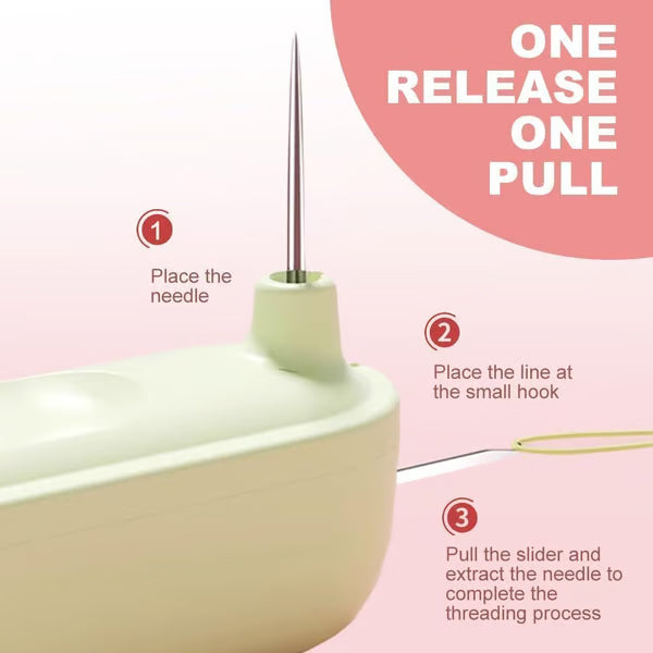 ЁЯдйAutomatic Needle Threader, 2 in 1 Threading and Thread Removal Tools