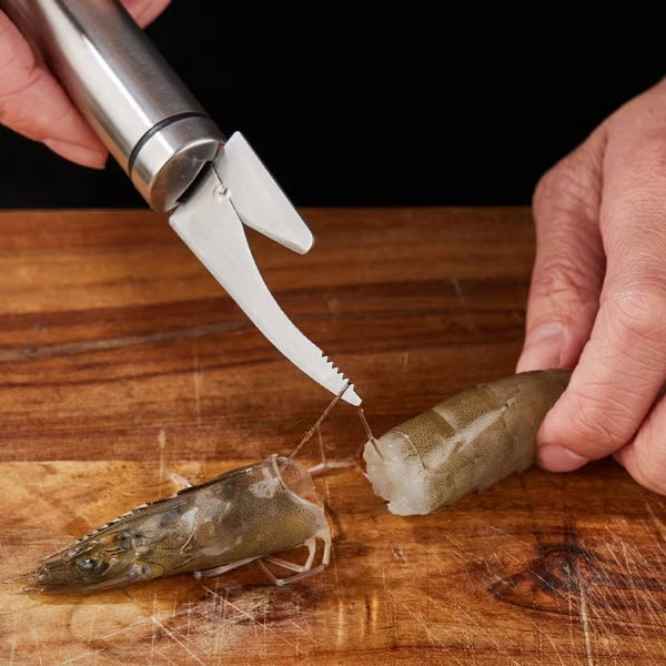 🔥 5-in-1 Shrimp Peeler Tool – Peel, Devein & Clean in Seconds!