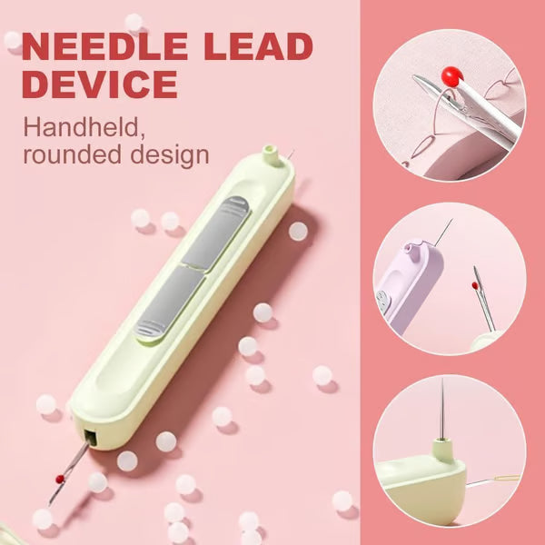 🤩Automatic Needle Threader, 2 in 1 Threading and Thread Removal Tools