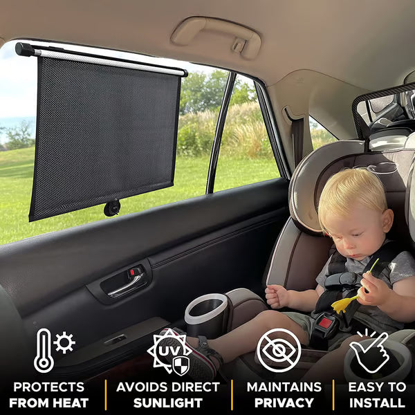 🔥Retractable Window Roller Sunshade For Truck