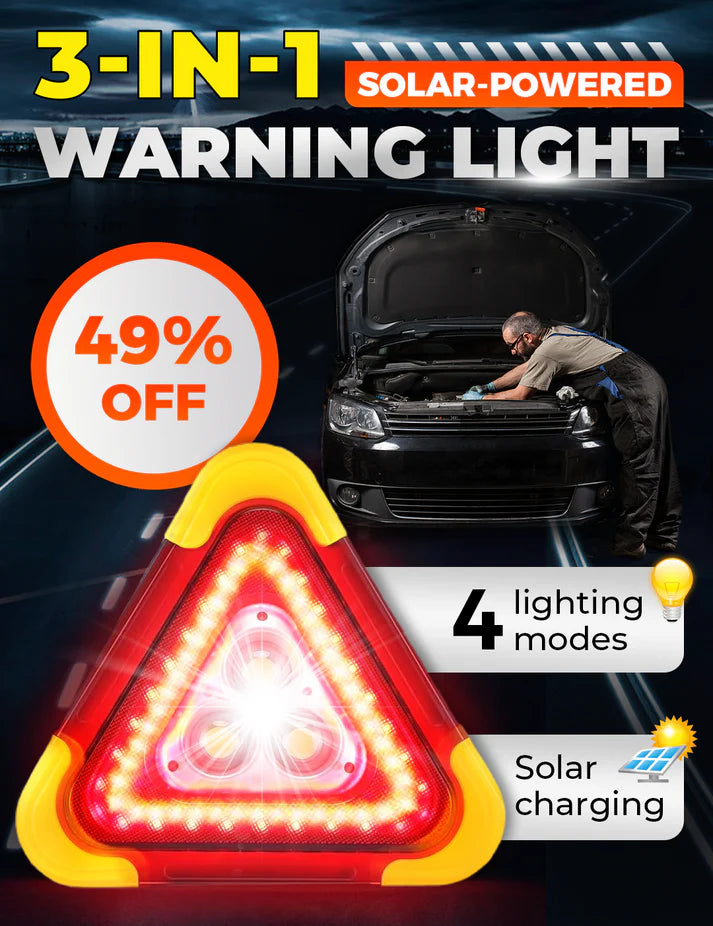 Notfallwarnleuchte mit COB-LED – Straßensicherheit + Powerbank-Funktion + Vielseitig nutzbar! ✨