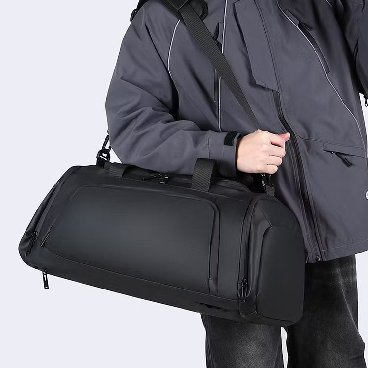 Large-capacity business travel shoulder handbag