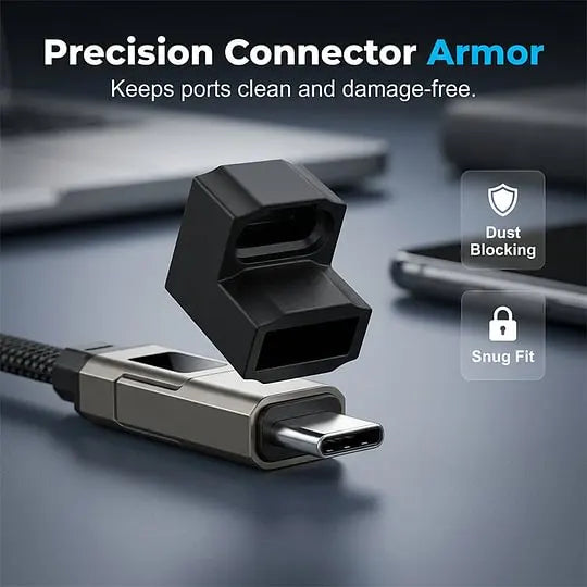 ⚡Fast Charging! 4-in-1 Digital Display Charging Cable 🗝️ Portable Keychain Phone Cord