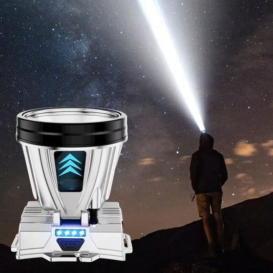 "Light Up Your Adventures – Rechargeable High Power Headlamp!"