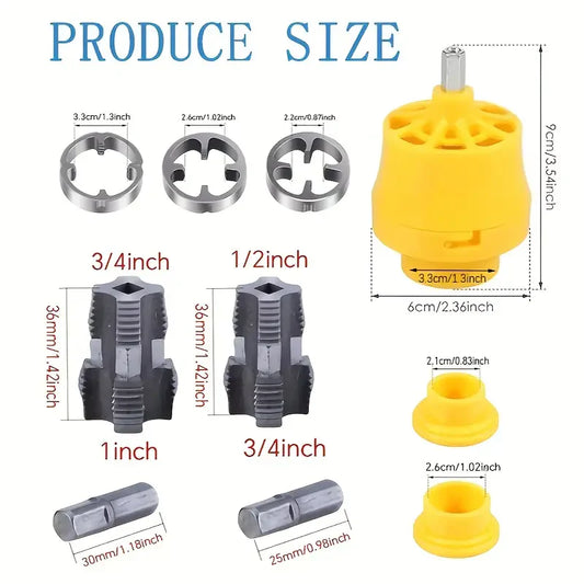 १० पाईप थ्रेडिङ उपकरण सेट   PVC Pipe Threading Tool Kit – तपाईंको ड्रिललाई प्रोफेशनल टुलमा बदल्नुहोस्