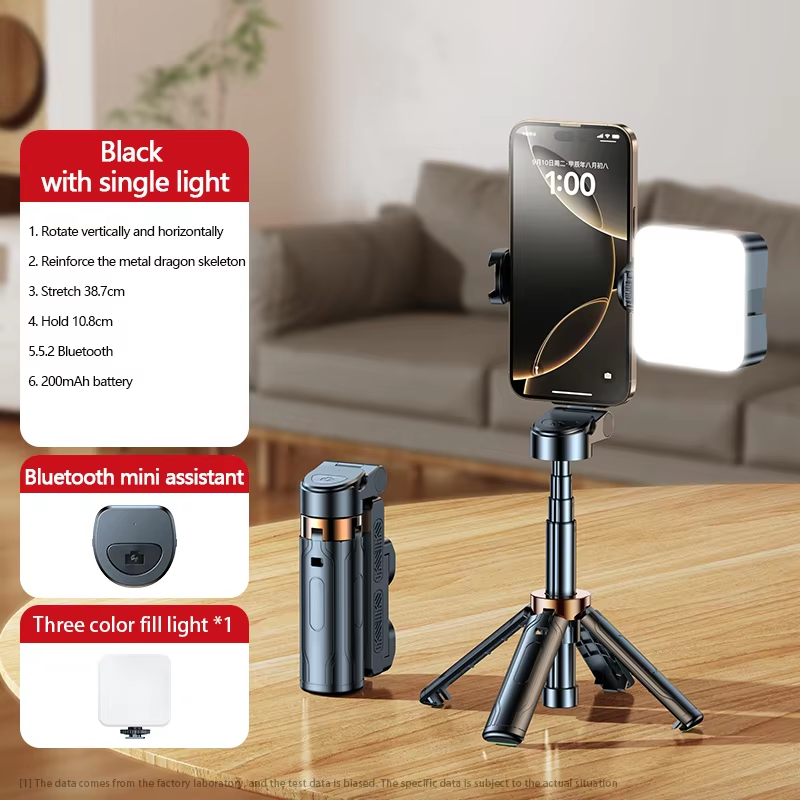 3-in-1 Bluetooth Selfie Stick & Tripod – Snap, Stream, Create Anywhere!