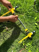 (5PCS)🔥360° Rotation Auto Irrigation System Garden Lawn Sprinkler Patio,Coverage Diameter 65ft