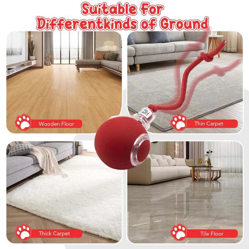 Smart Motion-Activated Cat Toy with 3 Modes & Bird Sound