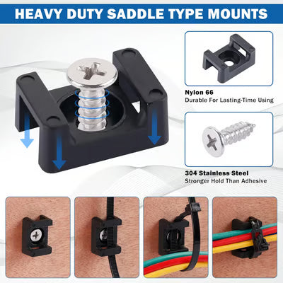 Magnetic Cable Zip Tie Mount Kit – Smart, Flexible Cable Management for Every Space