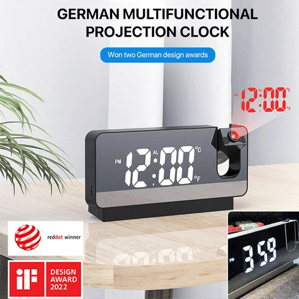 🔥🔥Mirror projection alarm clock