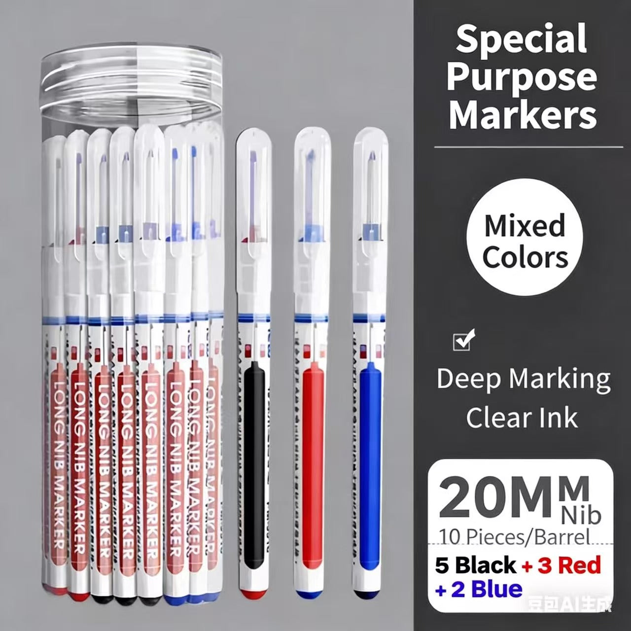 🔥 Buy 1 Get 1 FREE! Long Head Deep Hole Marker – Reach Tight Spots with Precision & No Mess ✍️🛠️