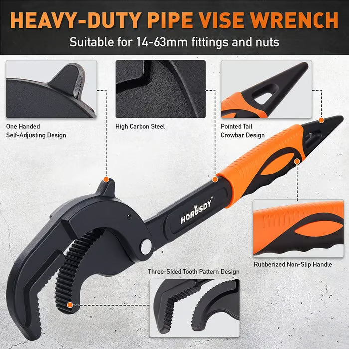 Adjusting Pipe Wrench Set