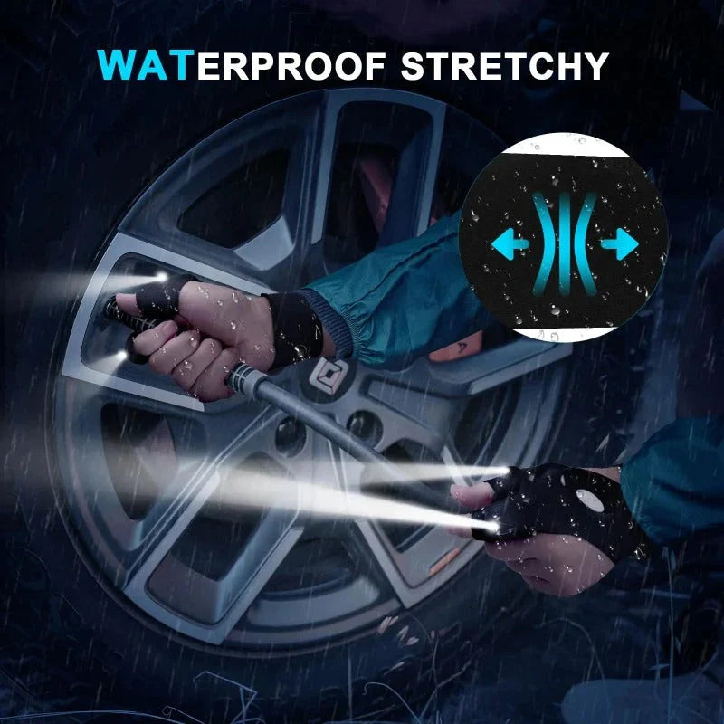 💡 Hands-Free LED Flashlight Gloves – Perfect for Night Work & Outdoor Adventures! 🌙"