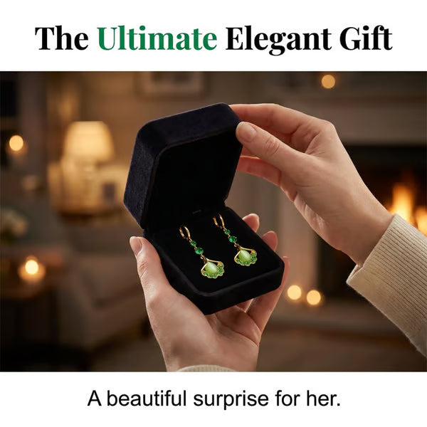 ⏰Elegant Ginkgo Leaf Tassel Earrings