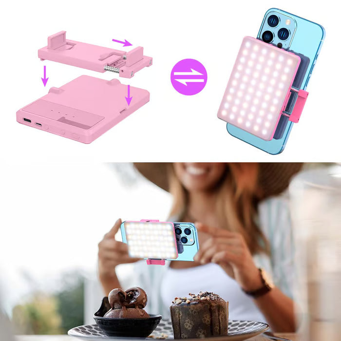LED Phone Light with Front & Back Clip