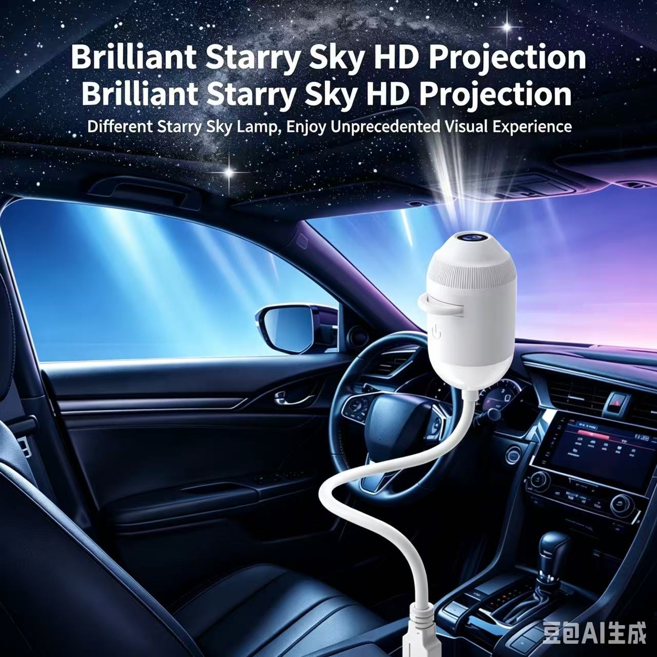 🌌 2-in-1 Starry Sky Projector & Night Light – Dual Modes, Interchangeable Films & USB Powered – Calm Nights, Magical Rooms 🛌