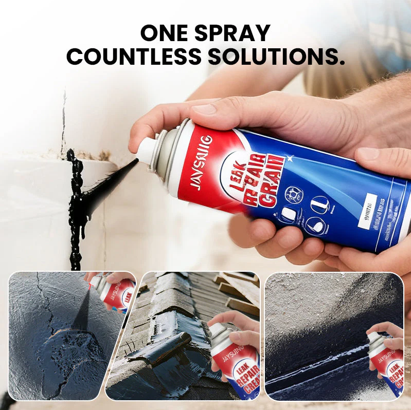 ✨ Instant Leak Repair Spray - Seals Cracks & Gaps in 5 Minutes, Waterproof & Flexible for Pipes/Roofs 🔧📦