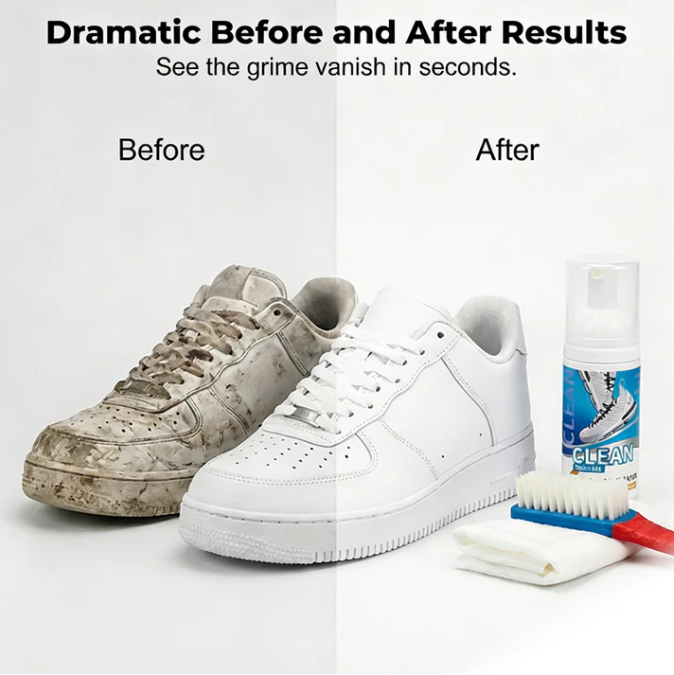 Water-Free Foam Sneaker Cleaner Kit