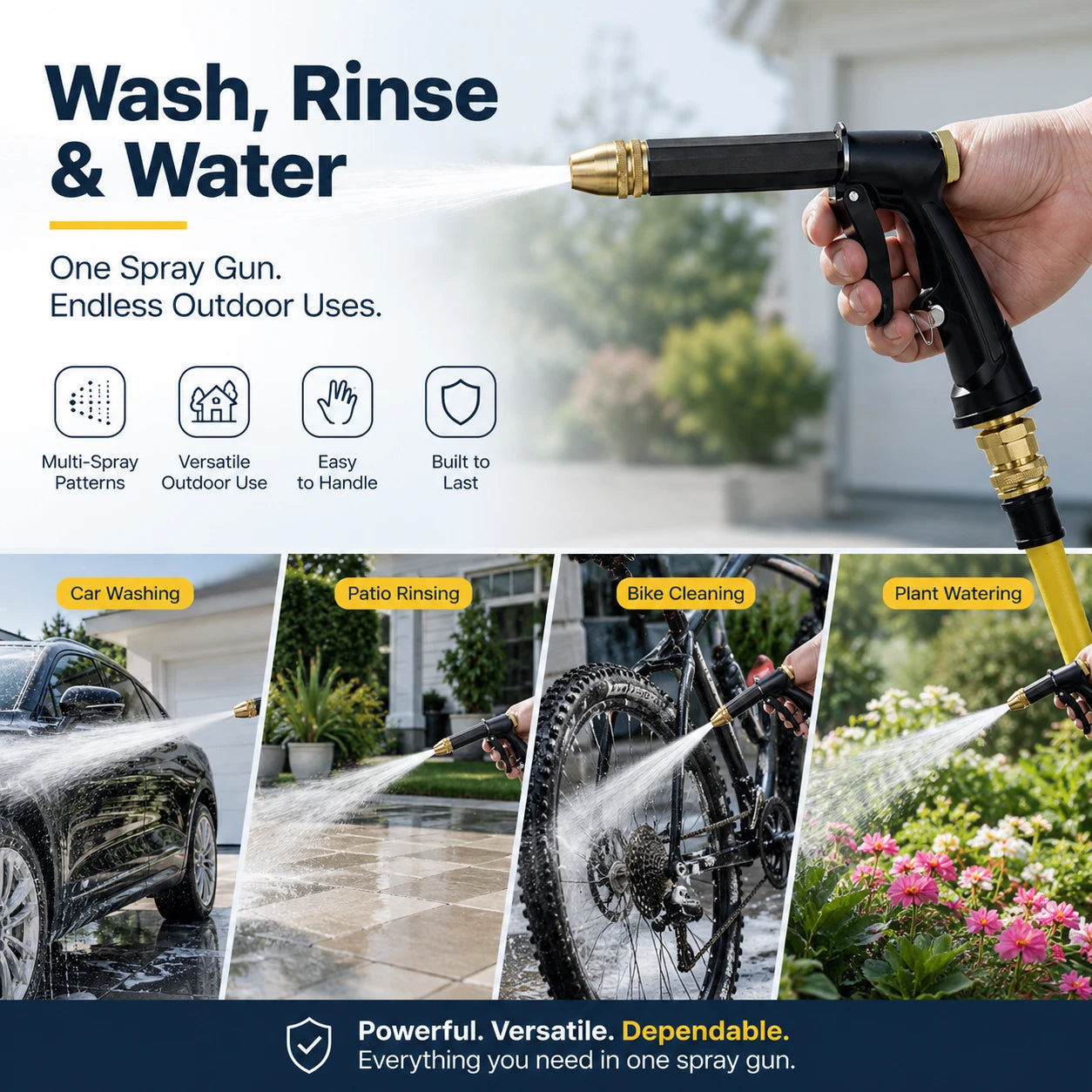 💦 Turn Your Ordinary Hose Into a Powerful Pressure Washer — Clean Cars, Patios, Driveways & More in Minutes!