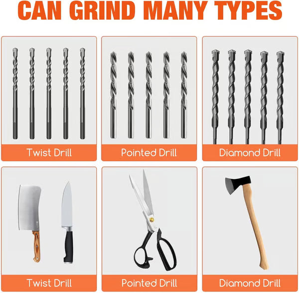 🎯 Portable Drill Bit Sharpener | New Grinding Tool with Stand