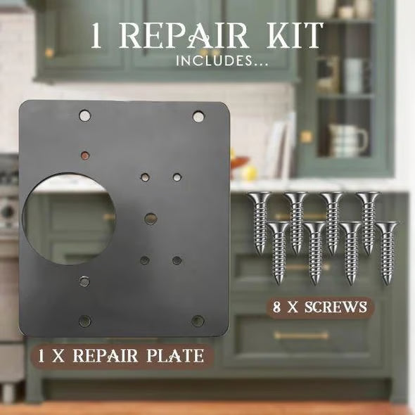 Stainless steel repair plate (universal package with screws) four-piece set