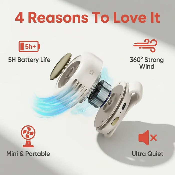 Upgrade Mini Bladeless Fan. Portable
