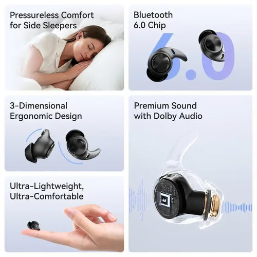 🎵NE76 Bluetooth Wireless Sleep Earphones