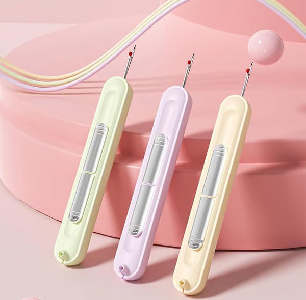 🤩Automatic Needle Threader, 2 in 1 Threading and Thread Removal Tools