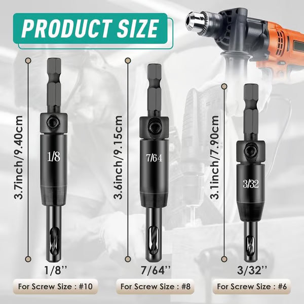 🚀 Hex Shank Hinge Boring Bit Set — Easy Install, Strong Grip 🔥 सीमित अफर!