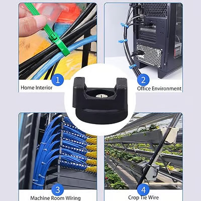 Magnetic Cable Zip Tie Mount Kit – Smart, Flexible Cable Management for Every Space