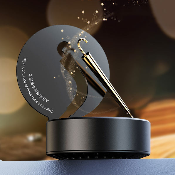 Luxury Solar-Powered Car Aromatherapy Rotating Diffuser – Art Meets Fragrance