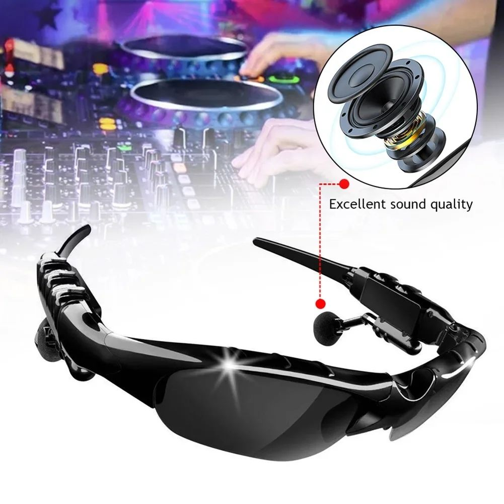 🌞 Ride. Run. Rock. – Bluetooth 5.0 Sports Glasses with Mic & Music