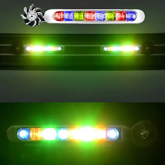 🚗🏍️🚲 LED Wind Powered घुम्ने लाइट — सबै प्रकारका गाडीका लागि उपयुक्त, निलो/सेतो/रंगीन इफेक्ट, ब्याट्री बिना! 🌈⚡