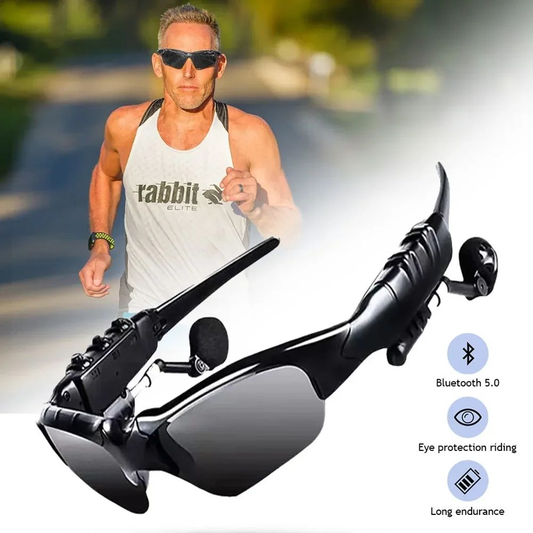 🌞 Ride. Run. Rock. – Bluetooth 5.0 Sports Glasses with Mic & Music