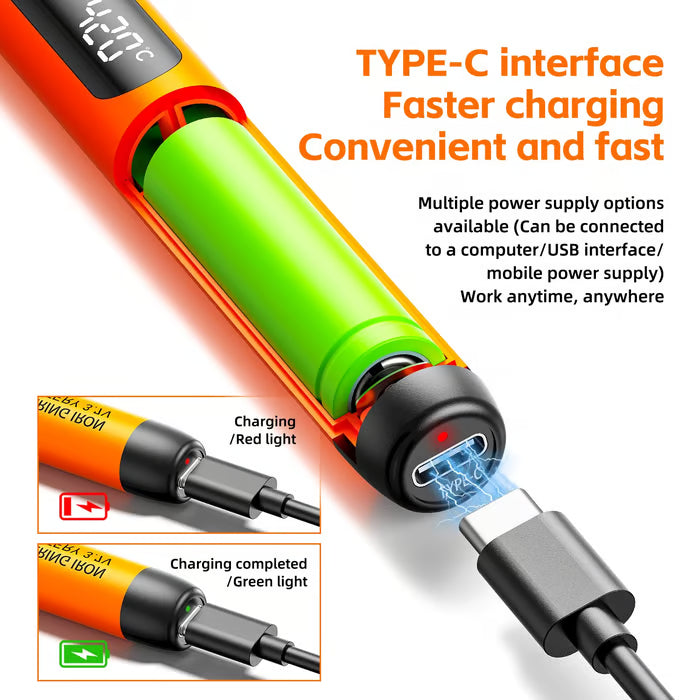 Cordless USB Rechargeable Soldering Iron