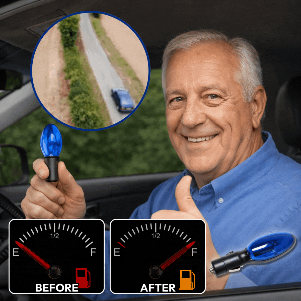 🚗Plug-and-Play Fuel Saver: Extend range, enhance fuel efficiency (Buy One Get One Free)
