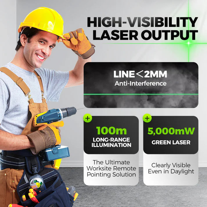 ✨ Handheld Laser Flashlight – Color Pattern Projection Light