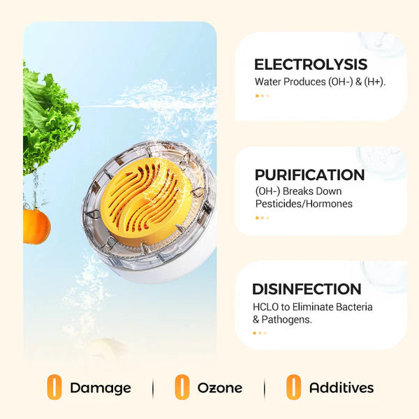 Wireless Waterproof Portable Food Cleaner & Purifier🍉🥬